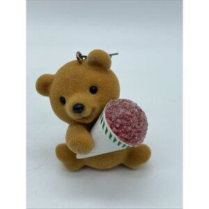 Hallmark Keepsake Very Strawberry Teddy Bear 1988 Christmas Collection Ornament
